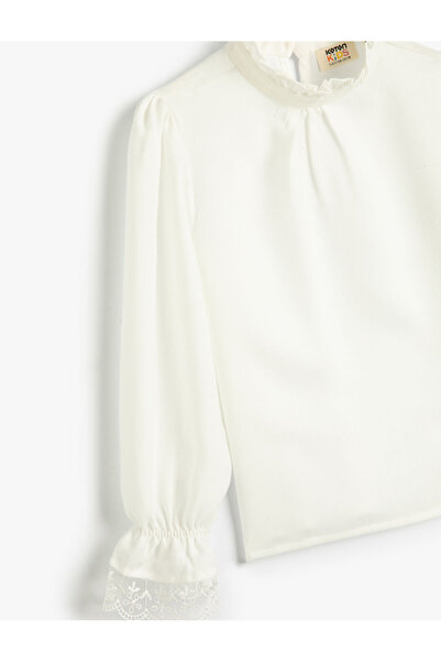 Koton Halenka s dlouhým rukávem a vysokým límcem z viskózy