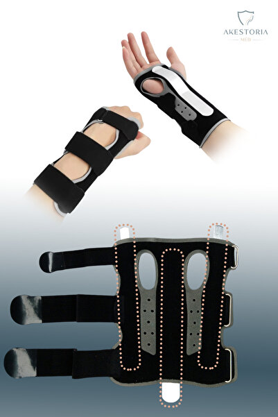 Akestoria Med دعامة معصم اليد من قماش النيوبرين مع دعم معدني يمكن استخدامها ع...