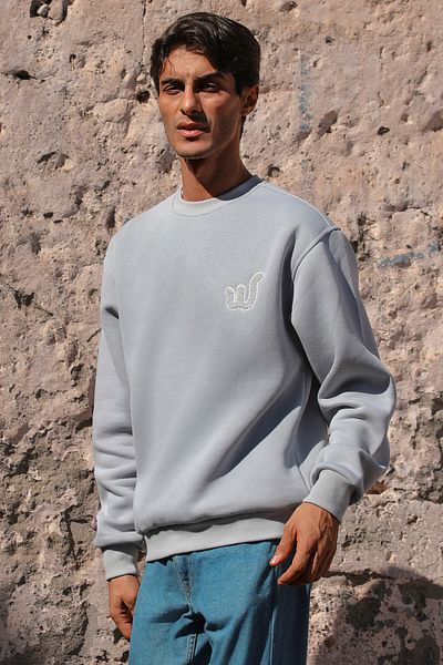 Whish Hanorac brodat Viento Ash Loose Fit Süzene