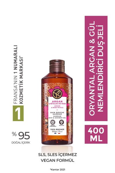 Yves Rocher Doğal Köpüren Ve İpeksi Dokulu Nemlendirici Oryantal Argan Gül Ko...