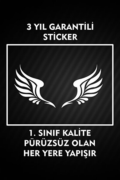 3M Melek Kanadı Sticker / Etiket / Araç Sticker / Araba Sticker