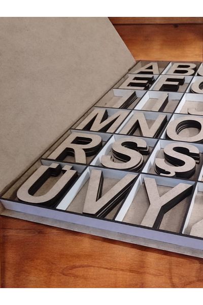 Penguen Wooden Letter Painting Set...