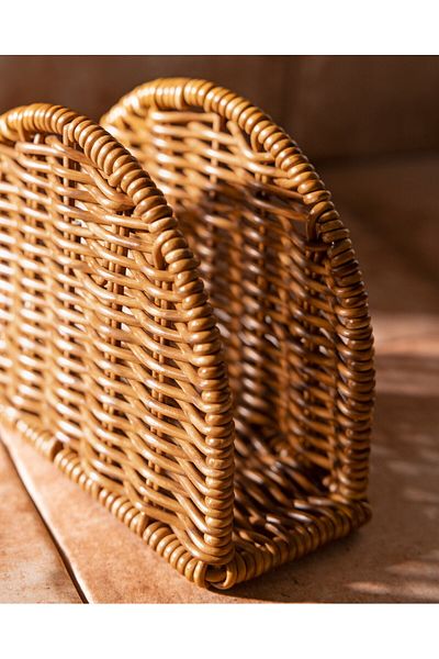 safestore Table Top Rattan Napkin Holder