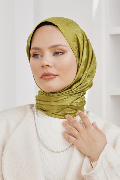 Loryan Scarf Jakar Şal - Mermer Floş Jakar Şal 4257