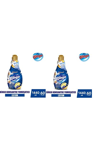 Bingo Konsantre Çamaşır Yumuşatıcısı Lilyum 1440 ml X 2 Adet