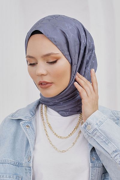 Loryan Şal Jacquard - Karmen Floş Jacquard Shawl 4292