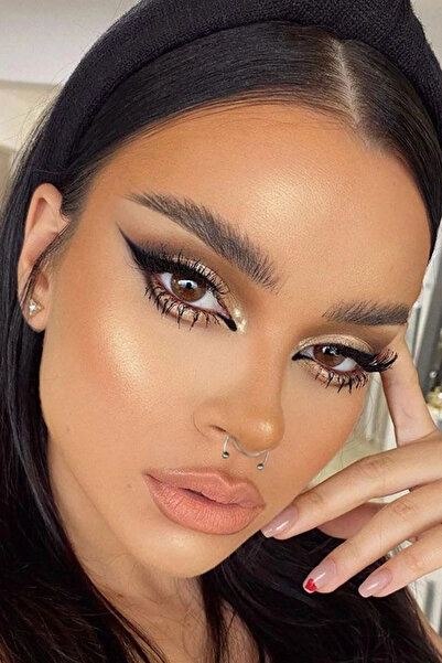 Saint Charmes Gümüş Renk Çelik Kıstırmalı Fake Septum Piercing