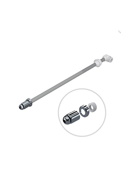 DESIPHON Klozet Taharet Çubuğu Krom Uçlu 34 Cm