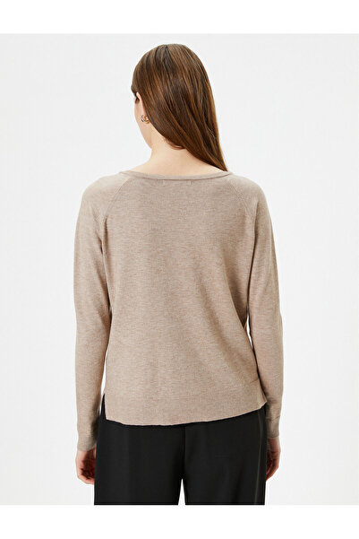 Koton Triko Boğazlı Kazak Uzun Kollu Basic