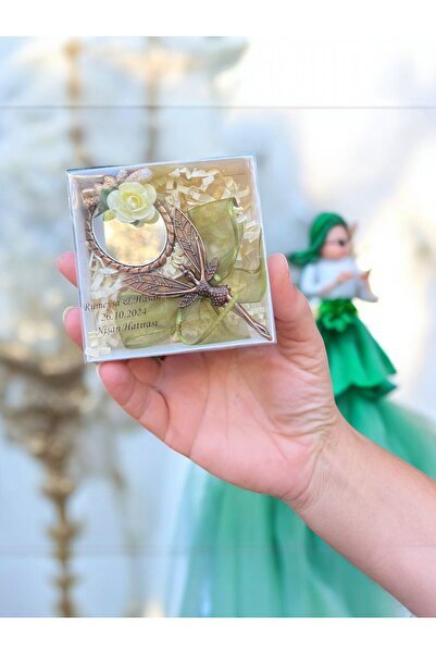 aralmini Melek Ayna Magnet Söz, Nişan, Düğün, Nikah, Mevlüt Hediyelik - 20 Adet