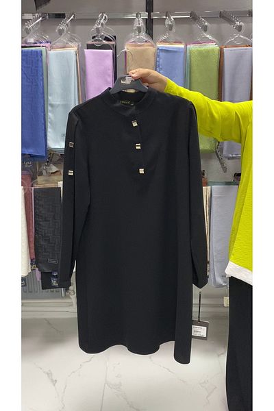 Zeynep Butik Τετράγωνο χιτώνα Haya - Snap Fastener, Μοντέλο 1328 1272