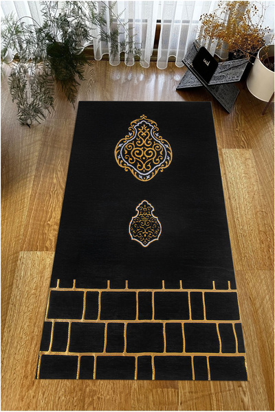 Viyana Home Digital Printed Non-Slip Base Washable Dowry Gift Prayer Mat Prayer Rug