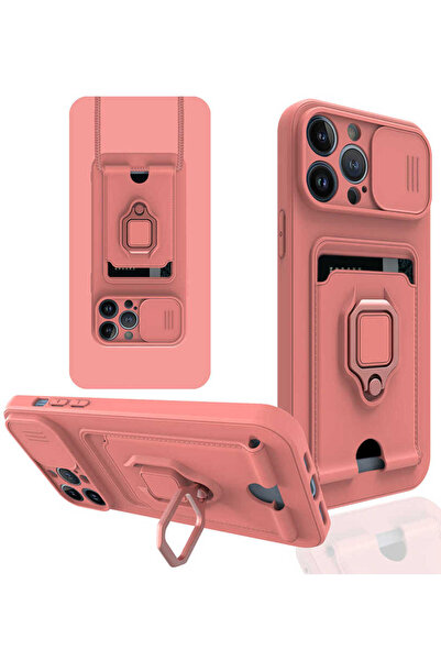 zore iPhone 13 Pro Max Case Pelit Cover - Pink