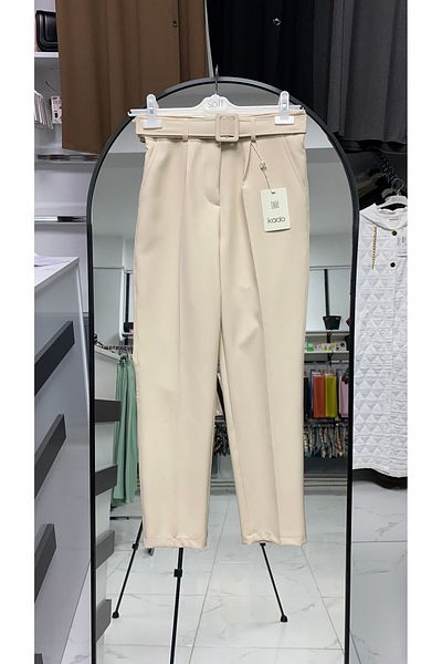 Zeynep Butik KADO 8151 Pantaloni până la gleznă cu curea 1289