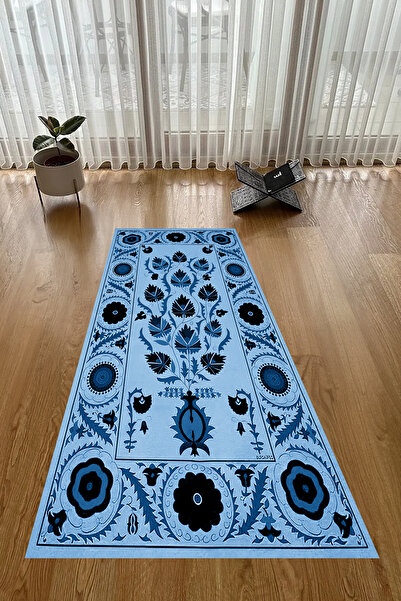 Viyana Home Digital Printed Non-Slip Base Washable Dowry Gift Prayer Mat Pray...