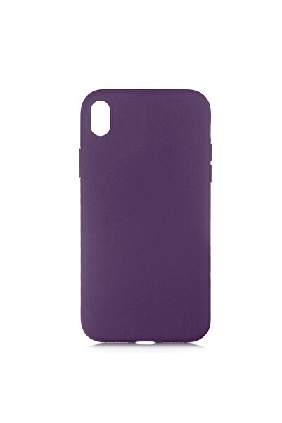 noktaks Compatible with iPhone Xr 6.1 - Velvet Protective Launch Lsr Cover Inside Case - Deep Purple - T14516