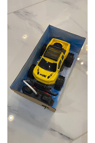 Magicway Uzaktan Kumandalı Işıklı Off Road Sarı Jeep Full Fonksiyonlu Pilli Oyuncak Araba