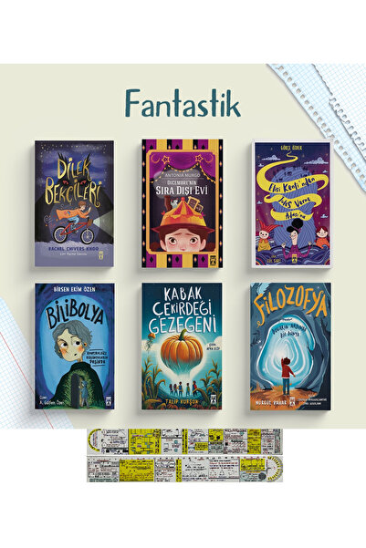 Genç Timaş 10+ Yaş Fantastik Kitaplar 6'lı Set + Mat. Öğreten Cetvel