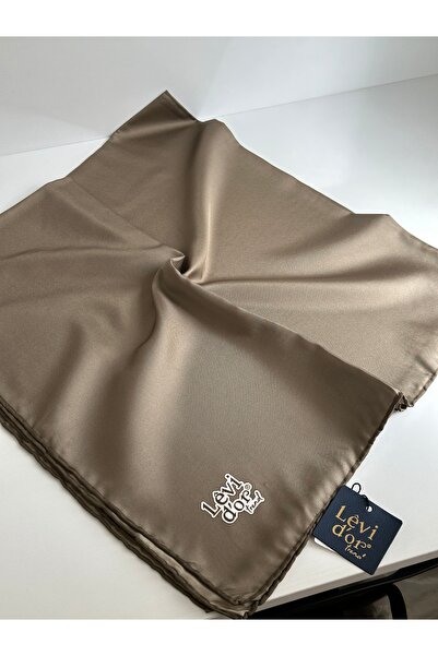 İpek Levidor trend twill eşarp vizon