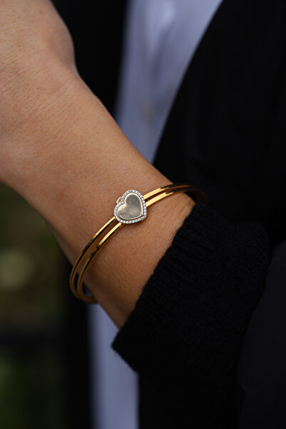 Yenigün Kuyumculuk 14 Ayar Altın Ema Taşlı Kalp Modeli Ajda Ve Kolye Charm