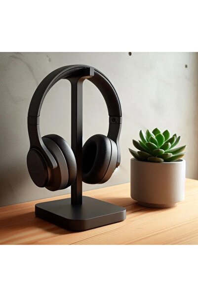 3DreaMaker Gamer Kulaklık Standı - Dekoratif Kulaklık Tutucu Siyah 25 cm