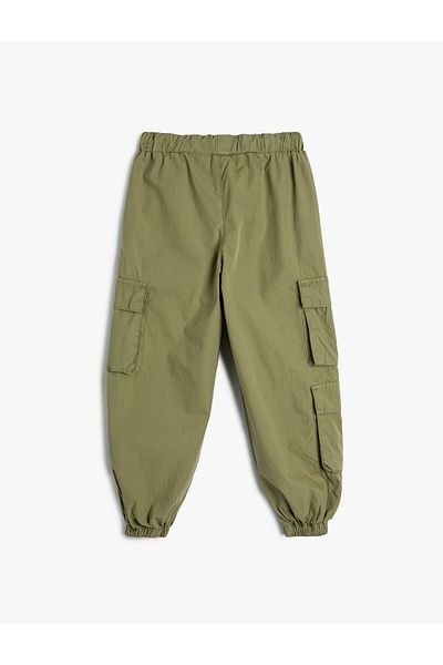 Koton Parachute Trousers Drawstring Side Pocket Detailed Cotton
