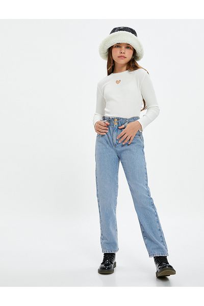 Koton Skinny Jeans Cotton - Skinny Jeans with Adjustable Elastic Waist