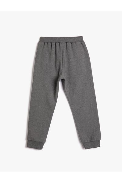 Koton Basic Jogger Sweatpants College Printed Tie Waist Pocket Ribbon