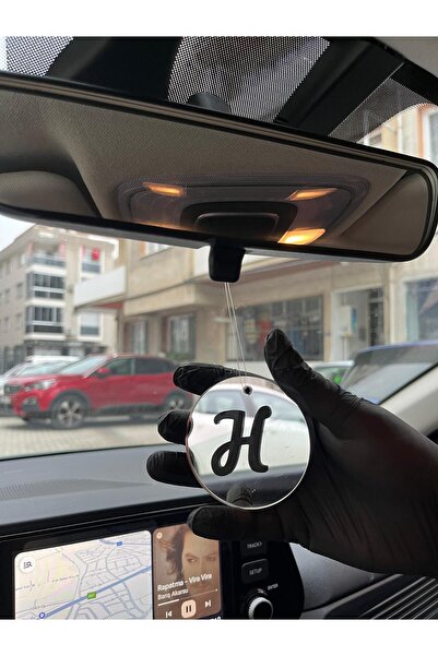 3M Kişiye Özel Baş Harf Dikiz Ayna Süsü / Pleksi Araba Süsü / Ayna 3 mm Pleksi