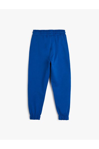 Koton Jogger-Jogginghose, Tasche, Taillenband, erhöhte Baumwolle