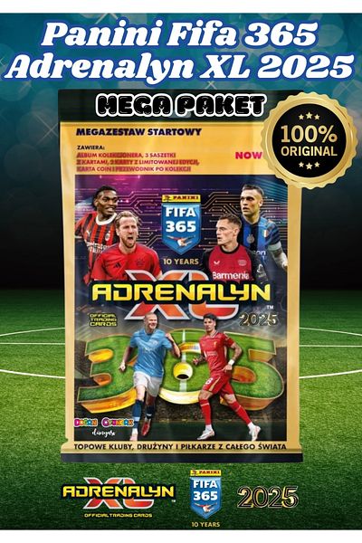 Doğan Oyuncak Dünyası Panini Fifa 365 Adrenalyn XL 2025 - Mega Starter Pack, Football Player and Players Cards