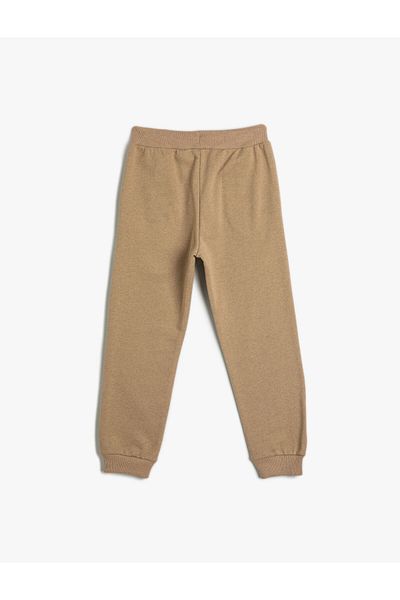 Koton Βασικό φούτερ Jogger με λεπτομέρεια εκτύπωσης αθλητικού θέματος κορδέλα μέσης