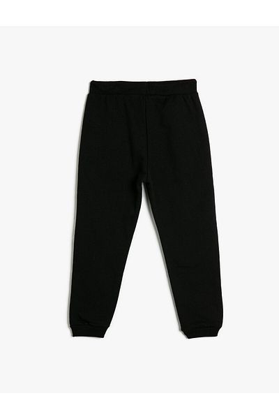 Koton Basic Jogger Sweatpants College Printed Tie Waist Pocket Ribbon