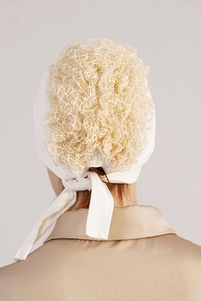 Loryan Bun Bonnet - 100% Cotton Ruffle Stitched Bonnet 4294