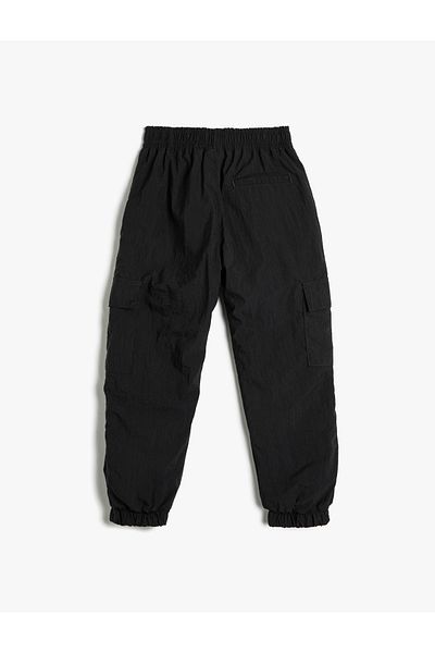 Koton Jogger Parachute Trousers with Pocket Detail and Elastic Waist