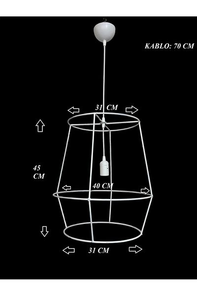 CONANA Chandelier Skeleton Wire Large Size 5mm Metal Premium (Including Lamp Holder Set) E