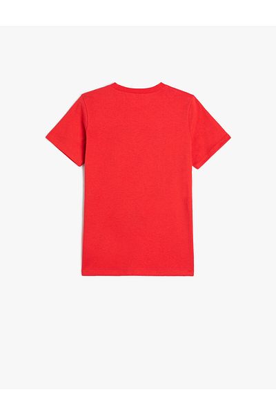 Koton Short Sleeve T-Shirt Game Themed Crew Neck Cotton