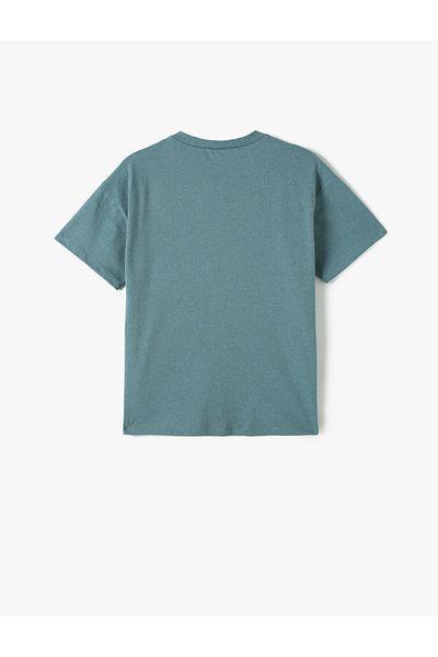 Koton T-Shirt New York Printed Short Sleeve Crew Neck Cotton
