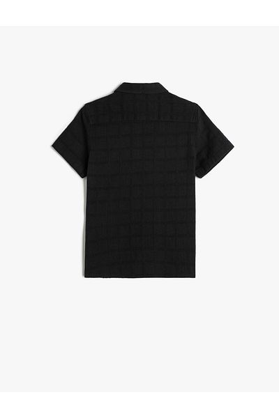 Koton Short Sleeve Shirt Cotton Textured