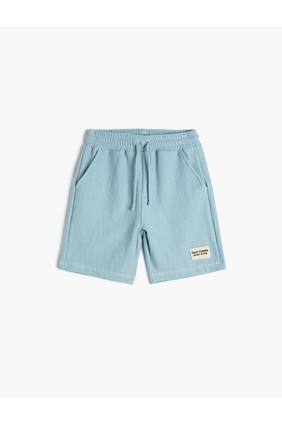 Koton Pantaloni scurți de bază Buzunare texturate Tie în talie