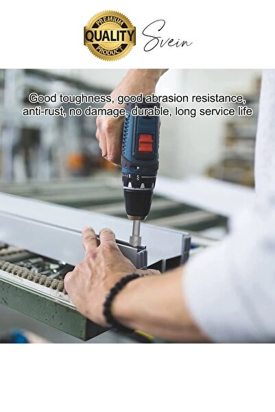 Svein Premium 9 Parça Dayanıklı Somun Sökücü Sıkma Bits Lokma Seti Adaptör Matkap Ucu Altıgen Vidalama