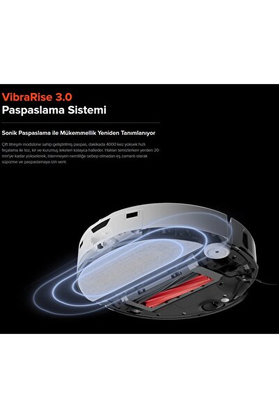 Roborock Kendi Kendine İstasyon Temizliği Sıcak Havayla Kurutma S8 Maxv Ultra Kablosuz Akıllı Robot Süpürge