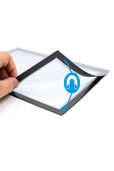 Hdg Aluminum Color 5Pcs Double Magnet Fireplace Magnet Picture Announcement Board - 10X15Cm