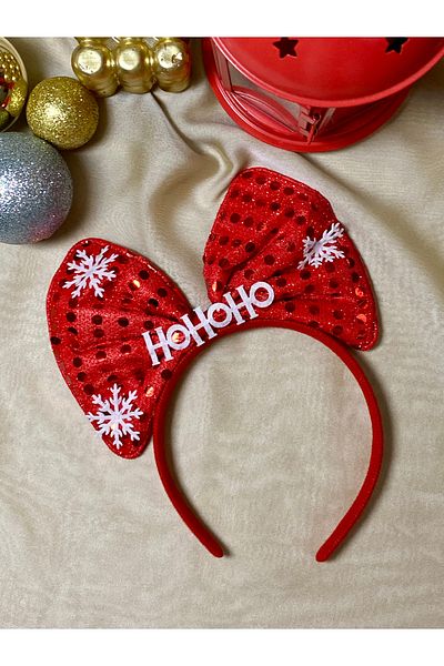 Twinssis Accessories Hohoho Written Large Ribbon Christmas Crown