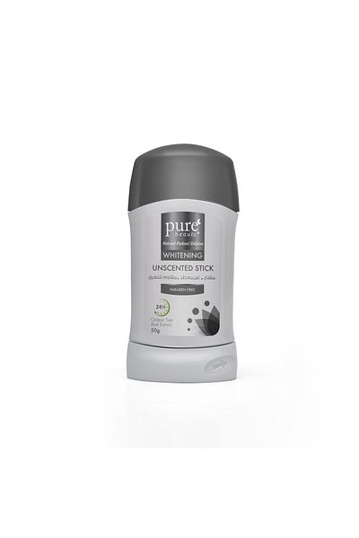 PURE BEAUTY Whitening Stick Unscented 50gm (0798) --- بيور ستيك غير معطر 50مل
