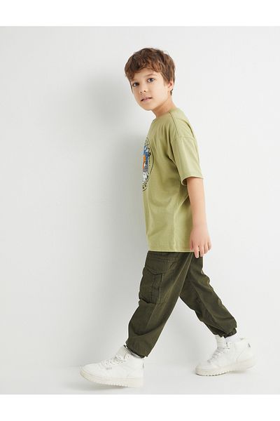 Koton Basic-Jogginghose mit Bindegürtel aus Baumwolle
