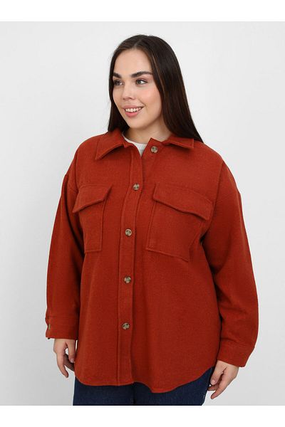 ALİA Oversize Stamp Jacket με λεπτομέρεια τσέπης - Πλακάκι- Alia