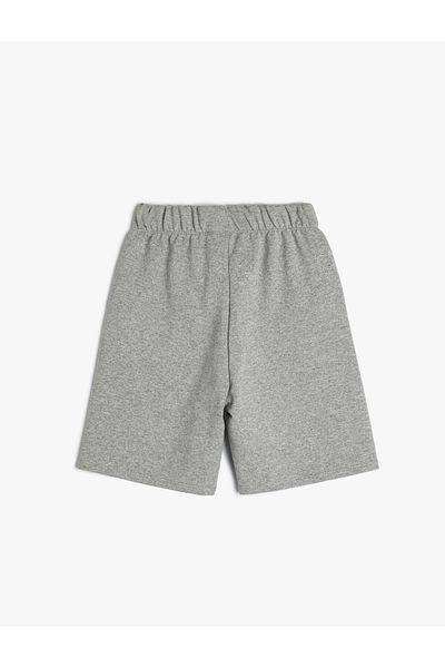 Koton Dinosaur Shorts Print Detailed Tie Waist