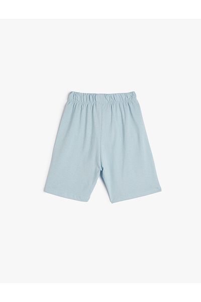 Koton Shorts Pineapple Printed Waist Tied Cotton