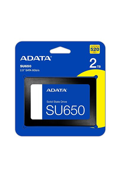 Adata 2TB 2.5" SU650 520-450MB-s ASU650SS-2TT-R Ssd Harddisk